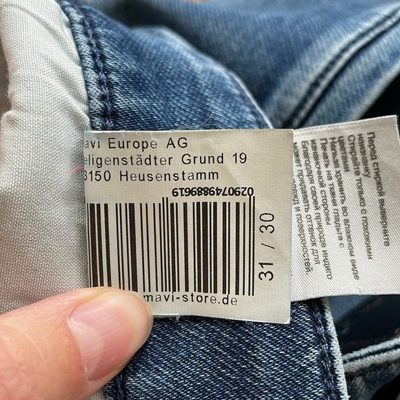 Mavi Zach Straight Leg Jeans M’s 31W 30L Regular Rise Mid Tonal Athletic Stretch - Picture 10 of 16